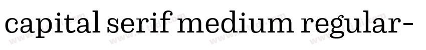 capital serif medium regular字体转换 capital serif medium regular字体转换
